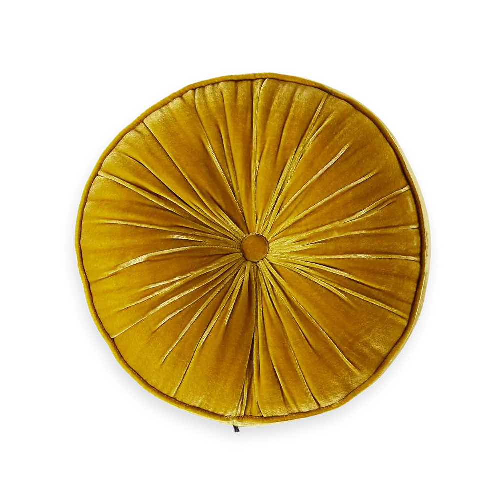 House of Rituals Saigon Collection Round Cushion viscose silk velvet round cushion