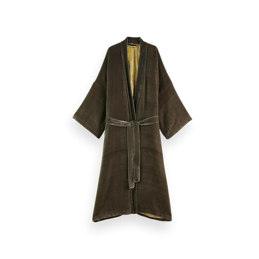House of Rituals Saigon Collection Kimono Long viscose silk velvet kimono