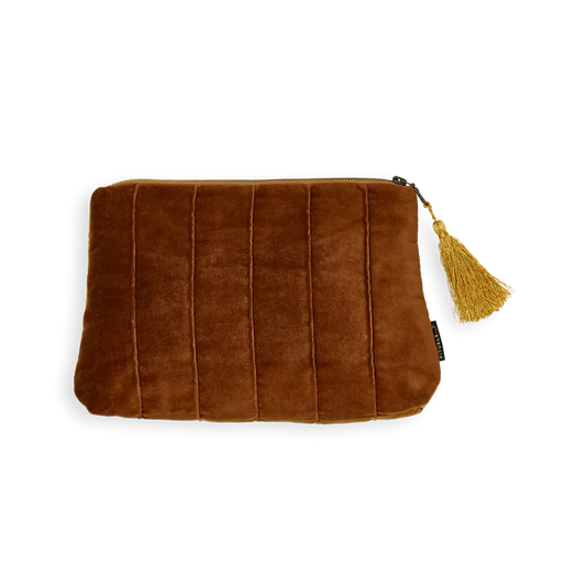 House of Rituals Vellore Collection Toiletry Bag cotton velvet pouch medium